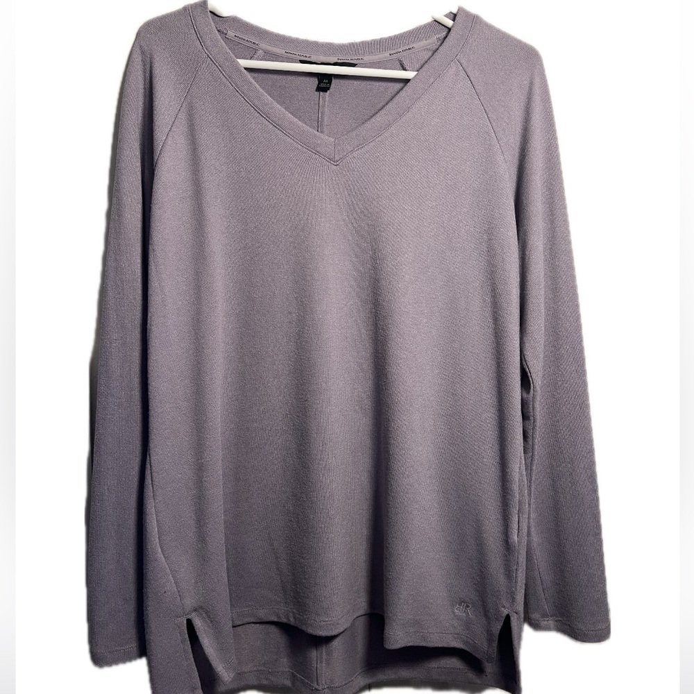 Banana Republic Lavender V-Neck Sweater